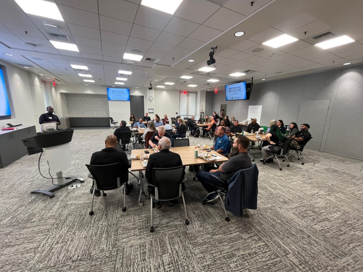 conference room full of people